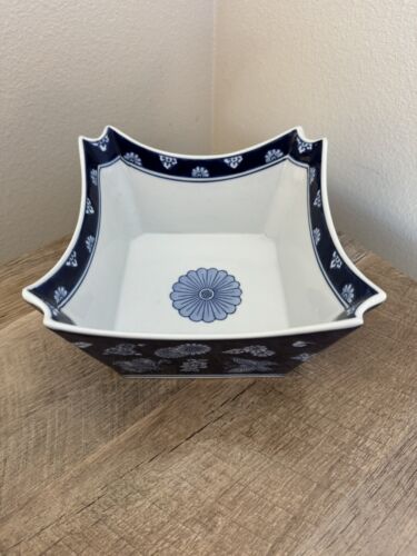 Bombay Company Butterfly Chinoiserie quadratische Servierschale blau weiß - Bild 17 von 18