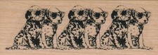 Dog Line 1 1/4 x 3 1/4" Rubber Stamp, Animal Stamp, Dog Stamp