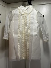 Vintage Hollywood Creation Baptism Christening Dress 40s 50s 60s See Measurement