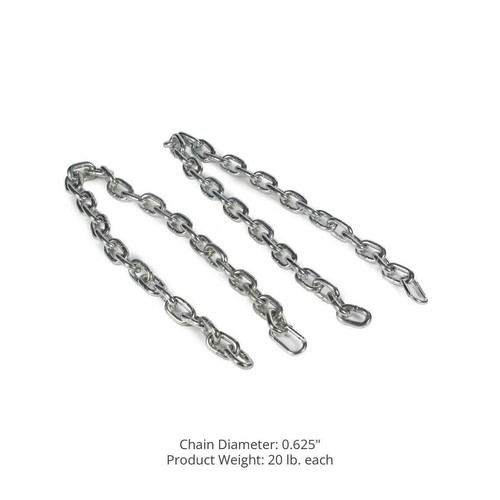 Titan Fitness Pair of 6 FT 5/8" Heavy Steel Chains, Weightlifting Chains - Picture 4 of 4