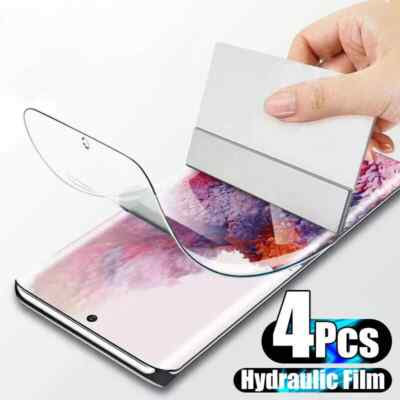 4Pcs Protector De Pantalla Película Hidrogel For Galaxy S23 S24 Plus Note 10 20