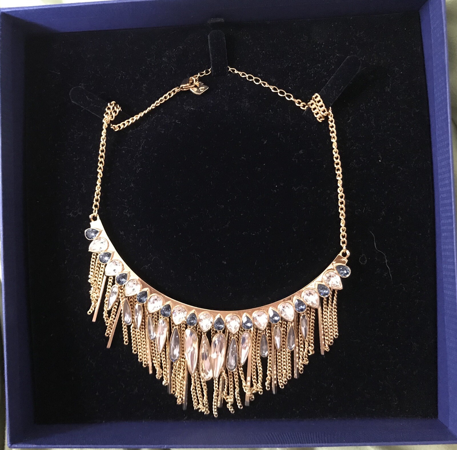 Fashion Jewellery 23 karat GOLD PLATED LARGE SWAROVSKI ...