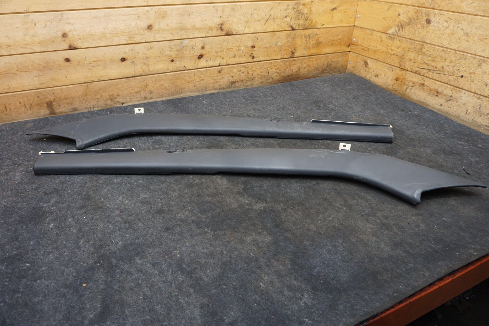 Set Rear Left & Right Upper C Pillar Cover Trim Panel Black Rolls Royce Phantom