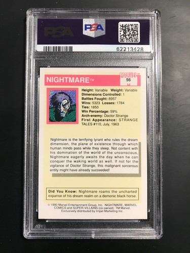 1990 Marvel Universe PSA Graded Cards Impel - Pick - Picture 77 of 219
