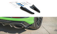 CUP Diffusor Seiten AnsäTze Schwarz FüR Audi RSQ3 Q3 Side Flaps HeckstoßStange