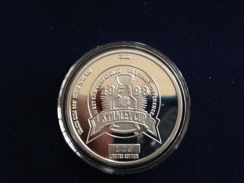 1997-98 Detroit Red Wings Stanley Cup Champions Three Silver Art Medal Set E0924 - Picture 9 of 9
