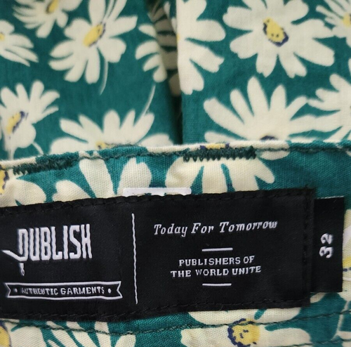 Publish Green Floral Bermuda Lightweight Shorts size 32, inseam 7.5" - Picture 5 of 6