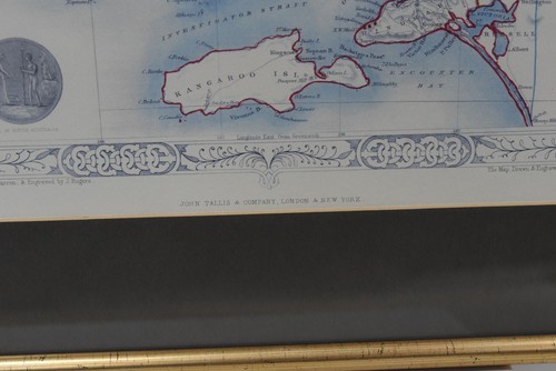 Antique Map of Part of South Australia by John Tallis c1851 - Reproduction - Picture 11 of 21