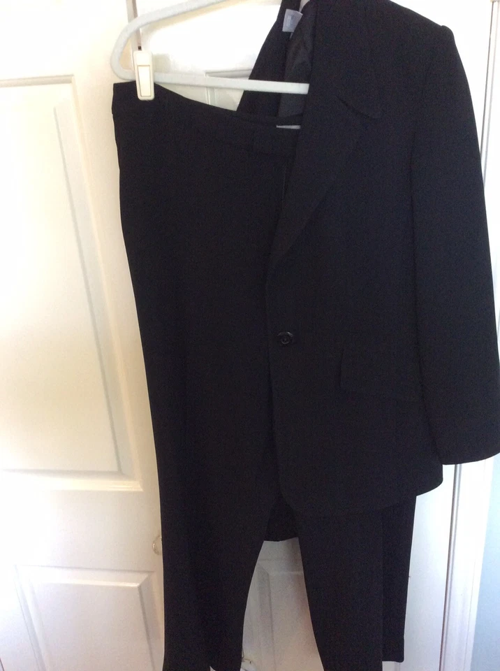 Traje pantalón marrón Ellen Tracy talla 14 nuevo sin etiquetas Foto 3 de 3