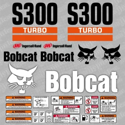 Bobcat S300 Turbo Lader Aftermarket Aufkleber / Ersatzaufkleber Set - Bild 1 von 3