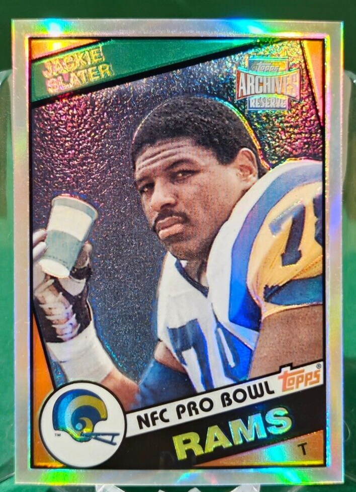 2001 Topps Archives Reserve JACKIE SLATER 1984 Reprint Refractor