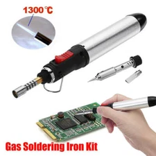 4 IN 1 Gas Soldering Iron Kit Butane Welding Pen HT-1934-3 Solder Torch Tool Set