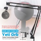 For Logitech G Yeti Orb Boom Arm Mount Microphone Tabletop Bracket Stand Holder
