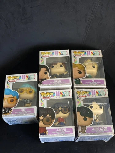 Lot of 5 BTS - FUNKO POP! Dynamite- V RM SUGA J-HOPE JUNG KOOK