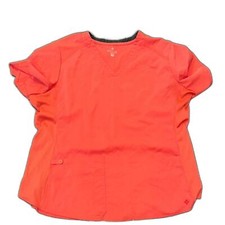 MedCouture nurses scrub top in orange color size 2XL