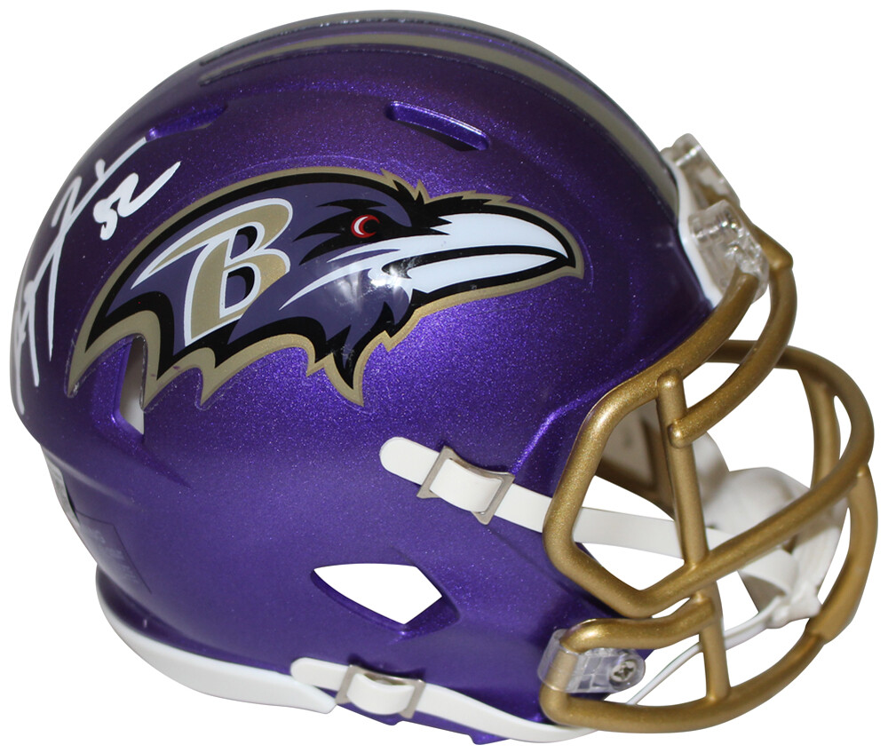 Ray Lewis Autographed Signed Baltimore Ravens Flash Mini Helmet Beckett 