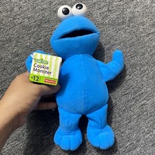 Cookie Monster Plush Stuffed Animal 2002 Sesame Workshop Fisher Price 10 Inch
