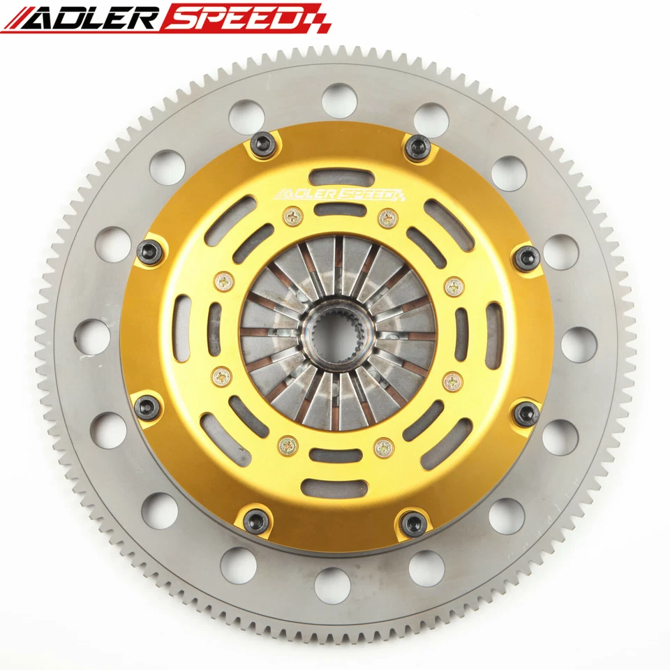 ADLERSPEED TWIN DISC CLUTCH KIT FOR ACURA RSX HONDA CIVIC SI K20 K24 MEDIUM WT - Image 3 of 4