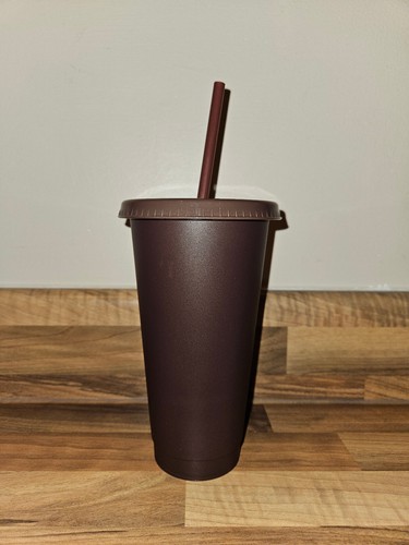 24 fl oz/ 710ml Blank Plastic Cold Cup With Lid & Straw - Picture 79 of 126