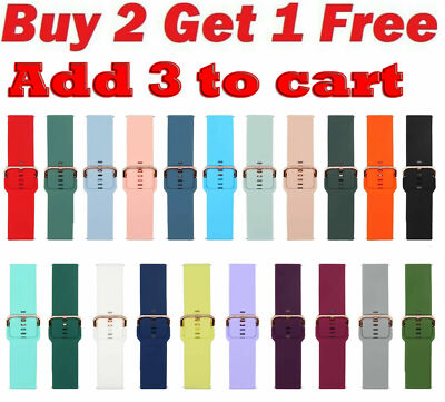 Silicone Strap Sport watch Band For Samsung Galaxy Watch 3 41mm Active 2 40/44mm