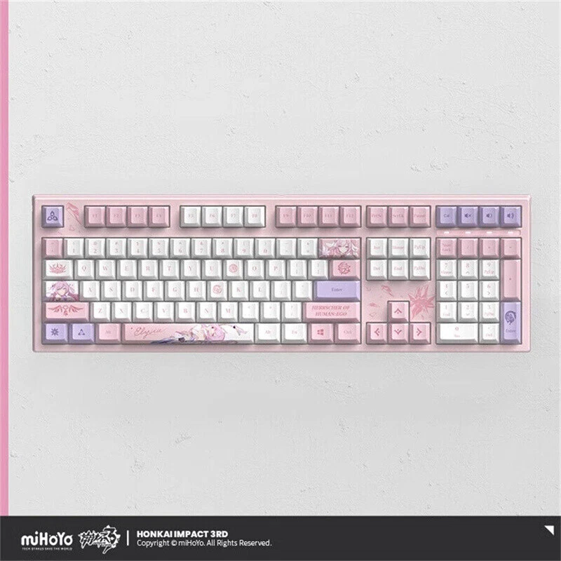 Official Honkai Impact 3 Elysia Hot Swap PBT RGB Backlight Mechanical Keyboard  - Image 2 of 4