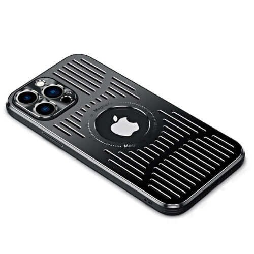 For iPhone 16 Pro Max 15 14 13 12 MagSafe Metal Case Heat Dissipation Shockproof - Picture 17 of 21
