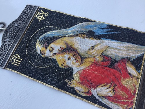 Mutter Gottes, Madonna, Jungfrau Maria mit Kind Jesus Christus Wandbehang - Bild 3 von 6