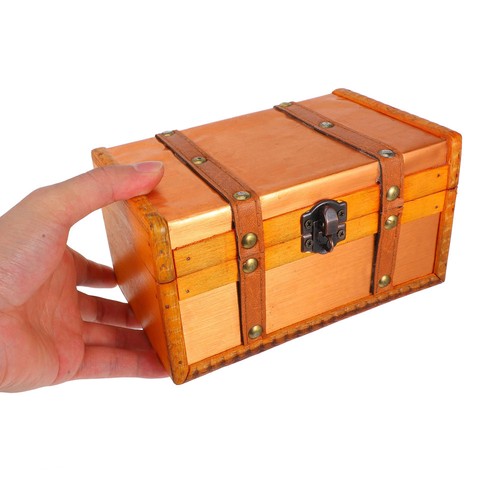 Vintage Aufbewahrungsbox Büro Truhe Mit Schloss Organisatorbehälter - Bild 6 von 12