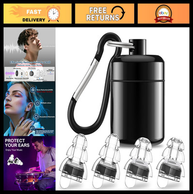 High Fidelity Concert Earplugs - Noise Reduction 24dB Filters for Musicians, DJs