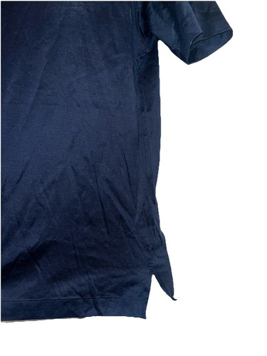 Ralph Lauren Purple Label Navy Blue V Neck Cotton T-Shirt Size Small New Italy - Picture 2 of 5