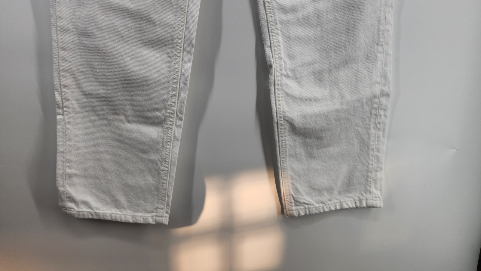 MNG Denim Women's US6 White Blanca Straight Mid Waist Regular Fit Ankle Jeans thumbnail 5