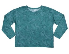 Jenni Women's 2 Piece Pajama Set Shirt  Pants, Green Multi Color XXL New