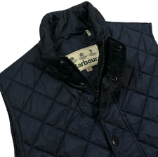 MINT! Barbour Men's XL Quilted Insulated Barlow Gilet Vest Navy Blue / Puffer