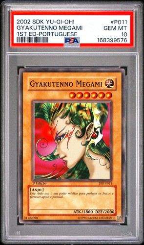 2002 YU-GI-OH! STARTER DECK: KAIBA #P011 GYAKUTENNO MEGAMI PSA 10