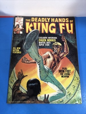 DEADLY HANDS OF KUNG FU #20 Jan.  1976 1st App Silver Dragon White Tiger Norris