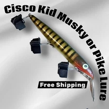 Vintage Cisco Kid 6.5” Body, Deep Minnow Musky Pike Big Bass Fishing Lure  #Pike
