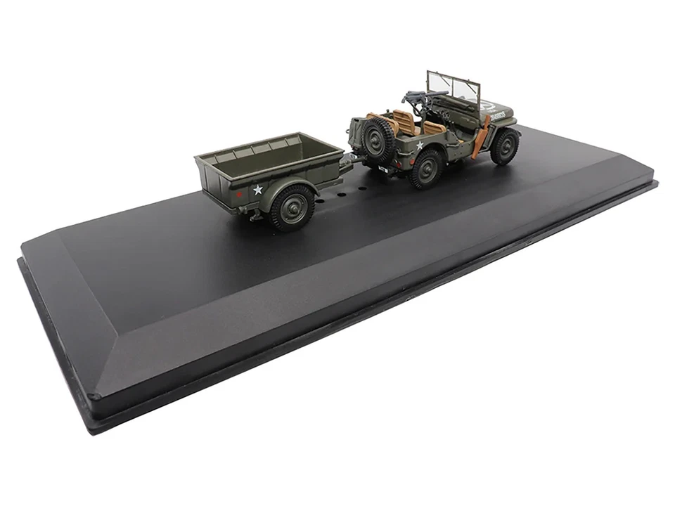  Willys Jeep 1/4-Ton Utility Truck with Trailer 1/43 Scale Militaria 23200-44 - Image 4 of 4