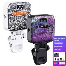RGB / White Video Light Fill Portable Pocket Mini LED Live Vlog Lamp Full Color