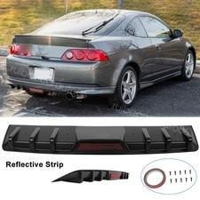 For Acura Rsx Type-s Rear Lip Bumper Diffuser Shark Fins Wing Spoiler Body Kits For Acura Rsx Type-s Rear Lip Bumper Diffuser Shark Fins Wing Spoiler Body Kits