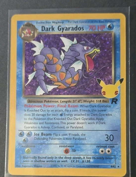 Dark Gyarados 8/82 NM Classic Collection Celebrations Pokemon TCG Near Mint