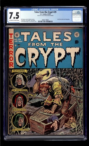 Tales from the Crypt #29 1952 CGC 7.5 VF- OW/W High Definition Scans**