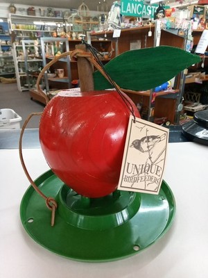 Vintage Apple Unique Birdfeeder By Svoboda *Imperfect