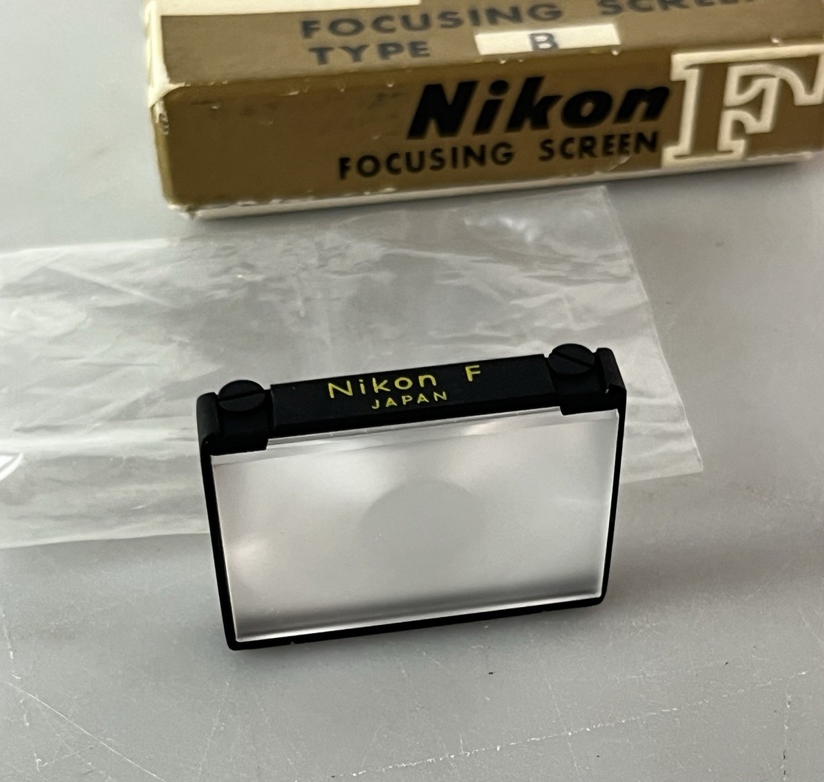 Nikon - 【希少 / レア】●Nikon F用 フォーカシングスクリーン　タイプB Mint] Nikon F Focusing Screen Type B for Nikon F Vintage