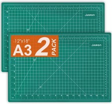 2 Pack Self Healing Sewing Mat, JIARON 12'' x 18'' Cutting Mats for Crafts, Doub
