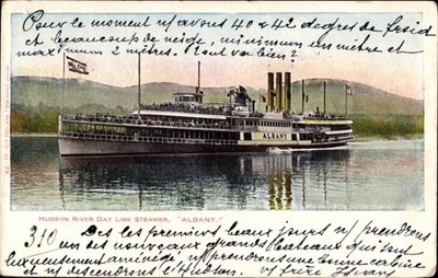 Ak Hudson River Day Line Steamer Albany - 3939542
