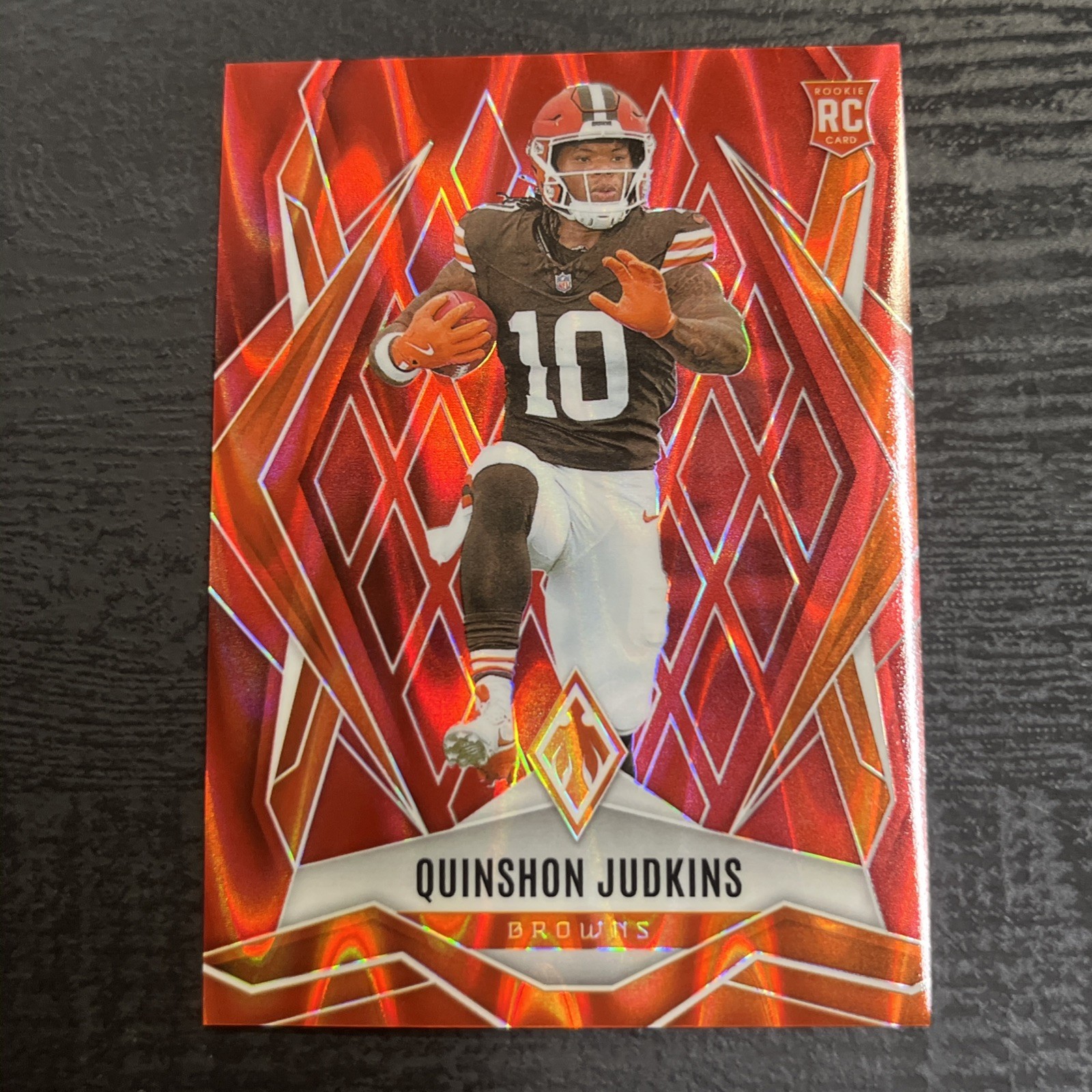 2025 Panini Phoenix - Rookies Quinshon Judkins #191 Red Seismic /99 (RC)