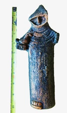 JARU Vtg MONK HOLDING DOVE SCULPTURE Brutalist MCM Figure WALL HANGING Abstract