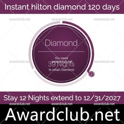Hilton Diamond Challenge   Instant 120 Day Diamond Status