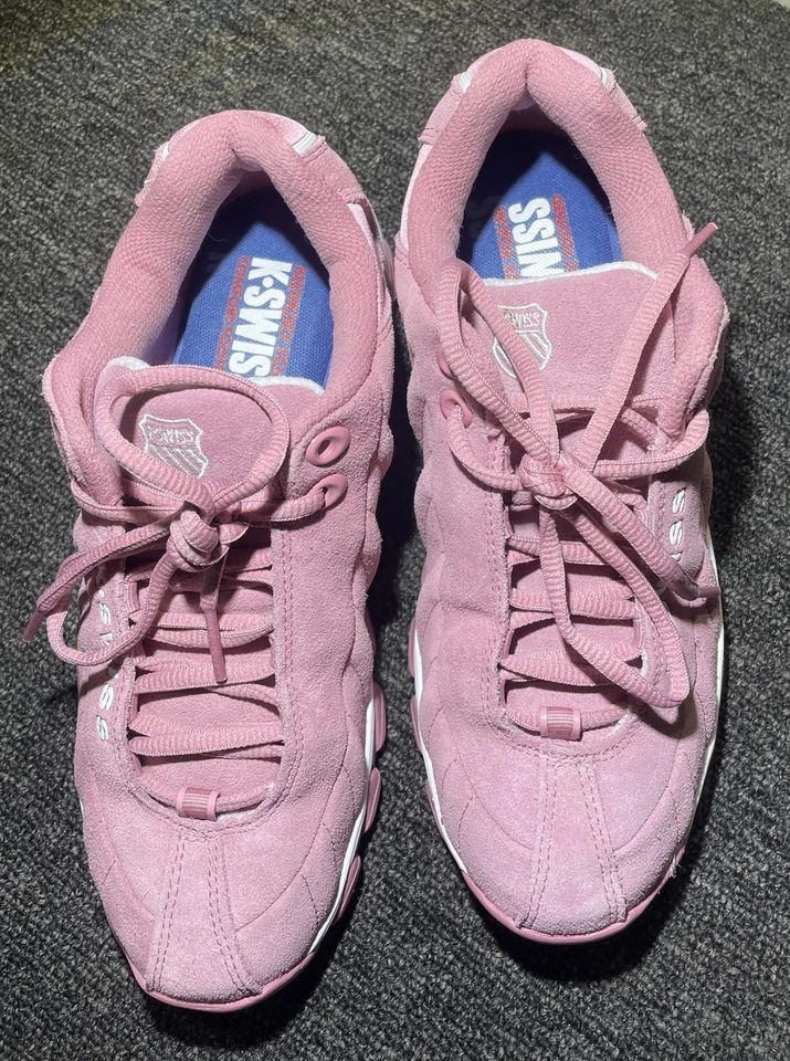 Tenis informales K-Swiss ST329 gamuza rosa melocotón para mujer talla 7,5 97421 686 Foto 3 de 4