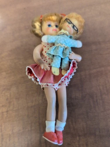 VTG 1965 Mattel Buffy & Mrs Beasley  w/ Clothes Glasses Replacement Parts.  6 in